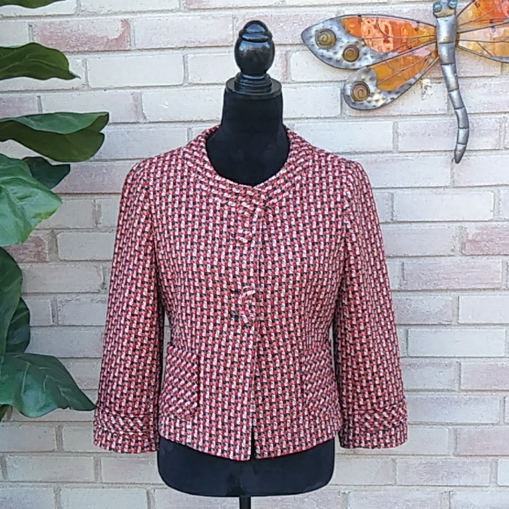 Ann Taylor Loft Wool Button Up Blazer